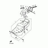 Схема вузла: Сидіння Yamaha XV750 Virago