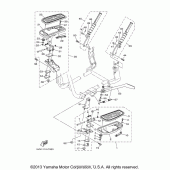 Схема вузла: Stand footrest Yamaha XV1700 Road Star Silverado