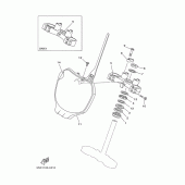 Схема узла: Рулевой механизм Yamaha YZ250 YZ250