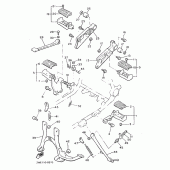 Схема узла: Support repose pied Yamaha VMX12 V-MAX