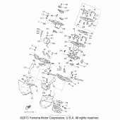 Схема вузла: Облицювальні елементи (2) Yamaha XVZ1300 Venture Royale