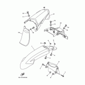 Схема вузла: Крило Yamaha XT250 Serow