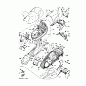 Схема вузла: Сидіння Yamaha YP400 Grand Majesty