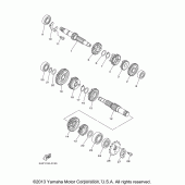 Схема вузла: Трансмісія Yamaha TTR125 TT-R125