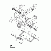 Схема узла: Задний рычаг и Подвеска Yamaha XVZ1300 Royal Star Venture S