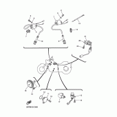 Схема вузла: Електроустаткування 2 Yamaha XVS400 Drag Star