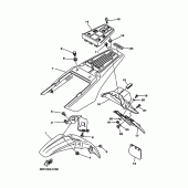 Схема узла: Крыло Yamaha TW125
