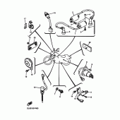 Схема вузла: Електроустаткування 2 Yamaha XV250 V-Star