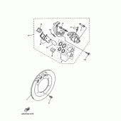 Схема вузла: Переднє гальмо Yamaha SRV250 Renaissa