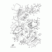 Схема узла: Облицовочные элементы 1 Yamaha TDM900