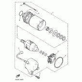 Схема вузла: Електричний стартер Yamaha YZF750 YZF750