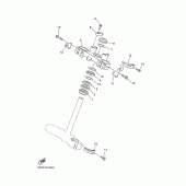 Схема вузла: Рульовий механізм Yamaha WR400F
