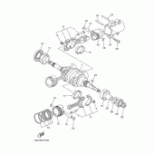 Схема узла: Коленчатый вал и Поршень Yamaha XP500 T-MAX