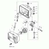 Схема узла: Фара Yamaha FZX750