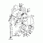 Схема вузла: Паливний бак Yamaha TDM850