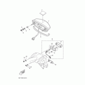 Схема узла: Задний фонарь (Стоп-сигнал) Yamaha YZF-R125