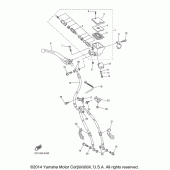 Схема вузла: Передній гальмівний циліндр Yamaha FZ1 FZ1