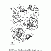 Схема вузла: Головка циліндра Yamaha XV250 V-Star