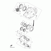 Схема вузла: Привід стартера Yamaha XVS1100 Drag Star