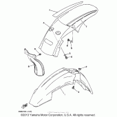 Схема вузла: Крило Yamaha WR250 WR250Z