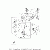 Схема вузла: Паливний бак Yamaha TW200