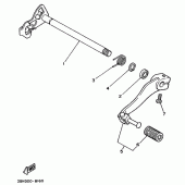 Схема вузла: Вал перемикання Yamaha DT125 DT125R