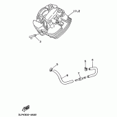 Схема узла: Опция (ENGINE; FOR SWITZERLAND, AUSTRIA) Yamaha XV1100 Virago