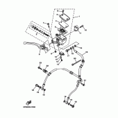 Схема узла: Передний тормозной цилиндр Yamaha TDM900