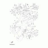 Схема вузла: Вихлопна система Yamaha XT660 XT660Z Tenere