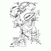 Схема вузла: Паливний бак Yamaha XVZ1300 Royal Star