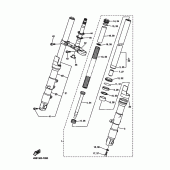 Схема узла: Вилка передней оси Yamaha FZ6 FZ6 FAZER S2