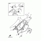 Схема вузла: Бічна кришка Yamaha TTR90 TT-R90