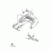 Схема вузла: Задній ліхтар (Стоп-сигнал) Yamaha YZF-R6/YZF600 R6