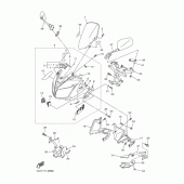 Схема узла: Облицовочные элементы 1 Yamaha FZ1 FZ1 FAZER (S-TYPE)
