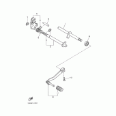 Схема вузла: Вал перемикання Yamaha XT600 XT600
