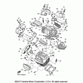 Схема вузла: Головка циліндра Yamaha XVS950 Bolt R-Spec