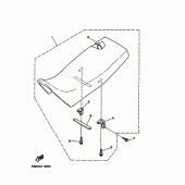Схема вузла: Сидіння Yamaha XT225 XT225