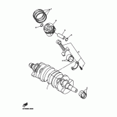 Схема узла: Коленчатый вал и Поршень Yamaha FZ6 FZ6 FAZER S2 (ABS)