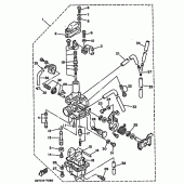 Схема вузла: Карбюратор Yamaha TW200
