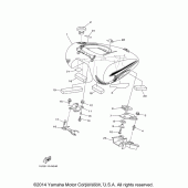 Схема узла: Топливный бак Yamaha XV1900 Raider SCL