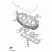 Схема вузла: Циліндр Yamaha XJR1200