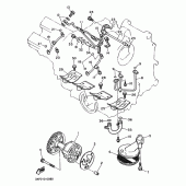 Схема узла: Масляный насос Yamaha FZX750