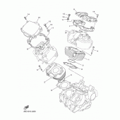Схема вузла: Циліндр Yamaha XVS400 Drag Star