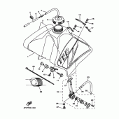 Схема вузла: Паливний бак Yamaha TT-R250 TT-R250