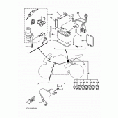 Схема вузла: Електроустаткування 1 Yamaha YZF-R125