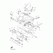 Схема вузла: Задній важіль та підвіска Yamaha FZ8 FZ8 FAZER (ABS)