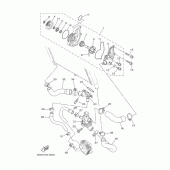 Схема вузла: Водяний насос Yamaha MT09/MTN850 MT-09 Tracer