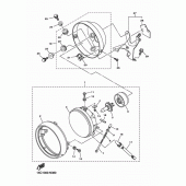 Схема вузла: Фара Yamaha XVS950 XV950