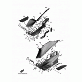 Схема узла: Подножки и подставка 2 Yamaha XP530 T-MAX SX