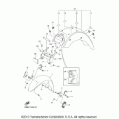 Схема узла: Крыло Yamaha XVS1300 V-Star Tourer